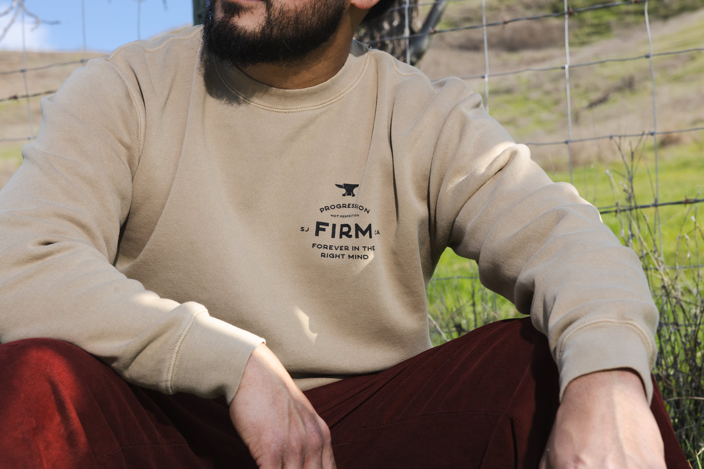 Progression Crewneck - Sand