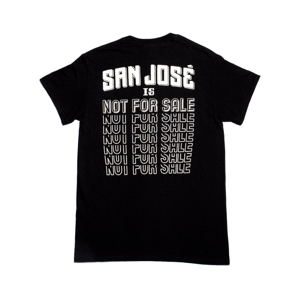 San Jose Is Not For Sale Tee - Black